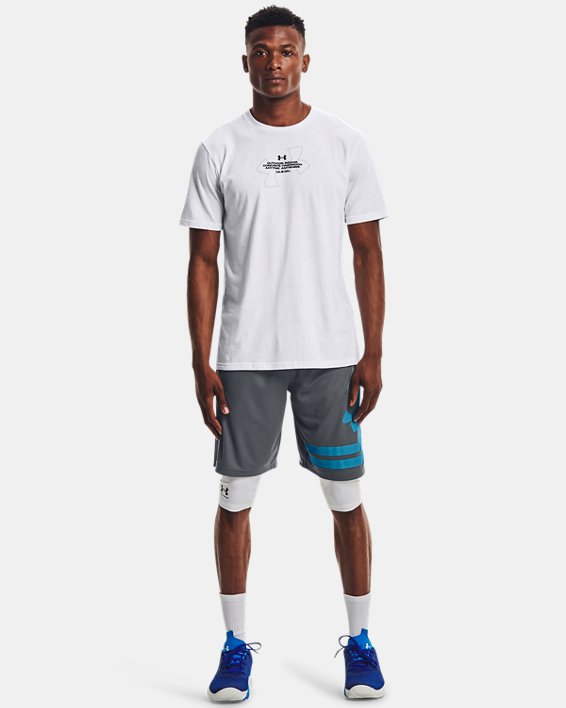 Camiseta de manga corta UA Basketball Photo para hombre, White, pdpMainDesktop image number 2